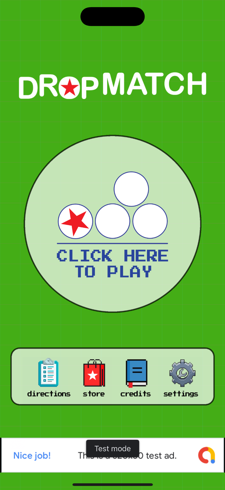 Home screen